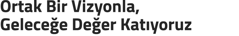 Ortak Bir Vizyonla, Gelece e De er Kat yoruz