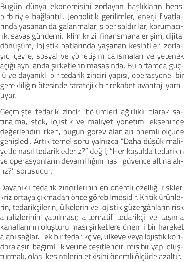 Bug n d nya ekonomisini zorlayan ba l klar n hepsi birbiriyle ba lant l . Jeopolitik gerilimler, enerji fiyatlar nda ...
