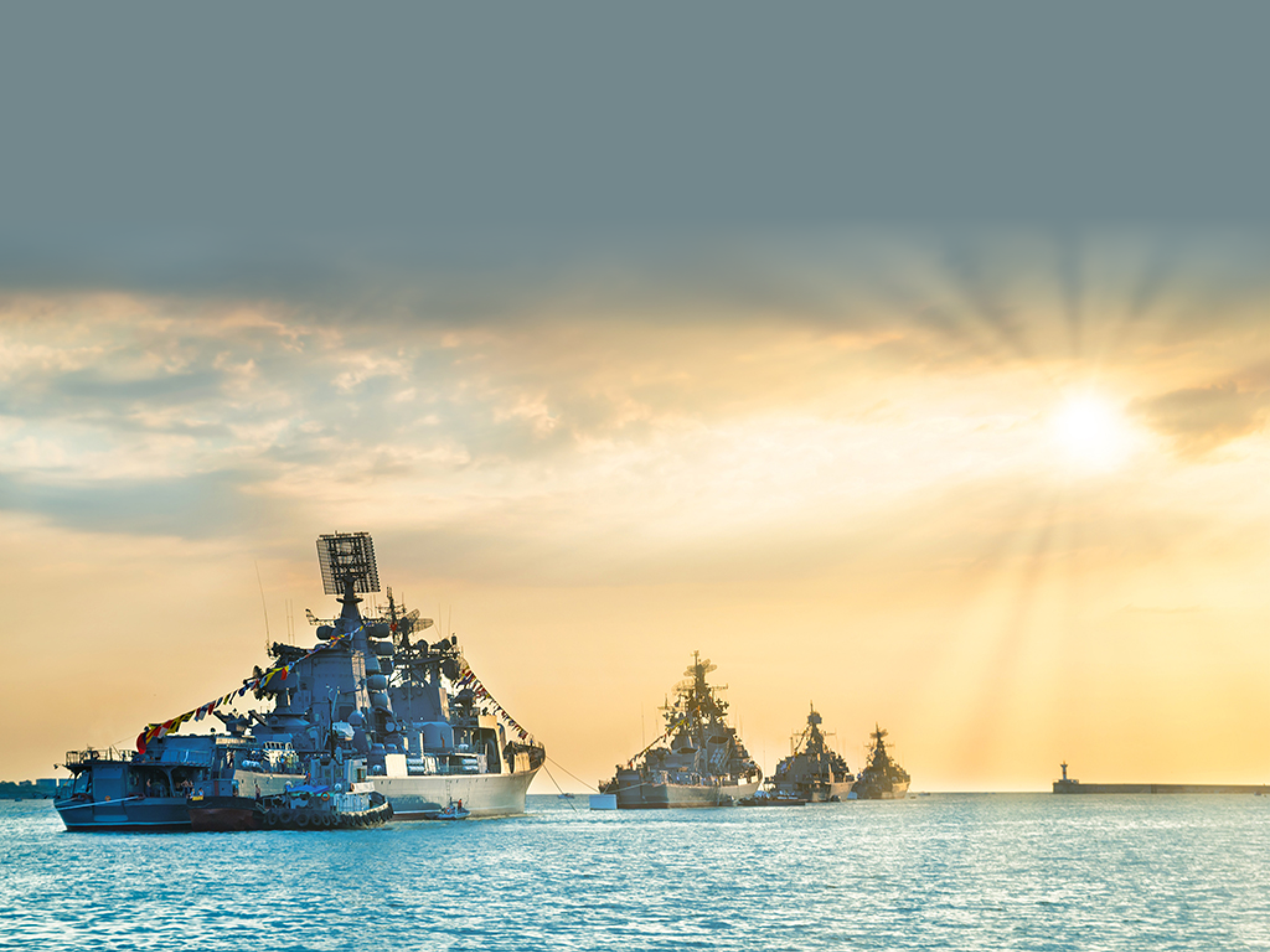 Military navy russian ships and cruiser Moskva Moscow